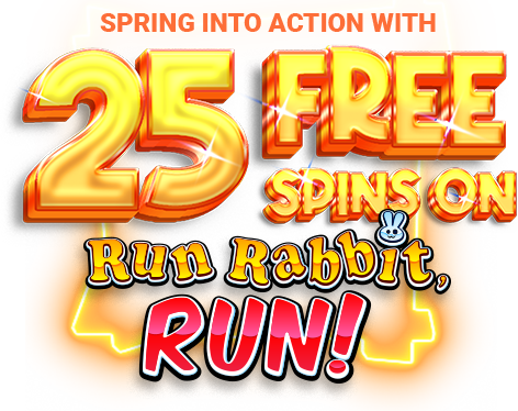 Thunderbolt 25 Free Spins on Run Rabbit, Run